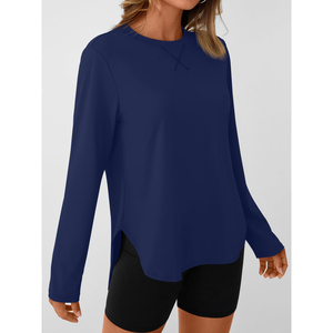 Hauts d'entraînement à manches longues pour femmes athlétique UPF 50 + chemises de protection contre les éruptions cutanées course Gym séchage rapide SLim Fit haut de Yoga - Product Image 4