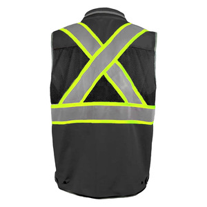 High Visibility Reflective Safety Security Vest with Multi Pockets - Durable Hi Vis Winter Work wear - Product Image 5