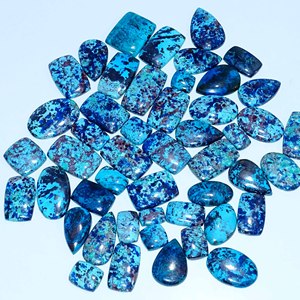 พลอย Azurite ธรรมชาติอัญมณีหลวมอัญมณีหลวมขายส่งจำนวนมากรูปร่างผสมและอัญมณีธรรมชาติที่ดีสำหรับการทำเครื่องประดับ - Product Image 1
