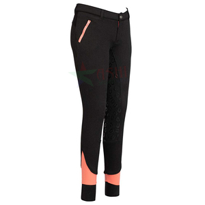 Collants d'équitation en cuir synthétique avec poches latérales pour enfants, Patch de genou, nouveau Style - Product Image 4