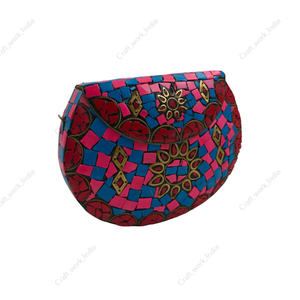 Bolso de Mano Tipo Clutch con Mosaico Multicolor Hecho a Mano para Mujer, Bolso de Diseñador para Fiesta de Noche o Boda, Bolso de Lujo con Marco Metálico, Regalo para Ella - Product Image 3