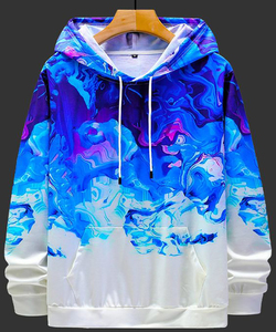 Sweat-shirt unisexe de haute qualité imprimé en 3D, 100% coton, écologique, tricoté pour l'hiver, respirant, doublé, impression numérique, à capuche longue - Product Image 5