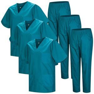Scrubs médicaux costume uniforme d'hôpital uniforme de médecin infirmier hommes été hôpital Scrubs à la mode uniformes médicaux ensembles de gommage - Product Image 5