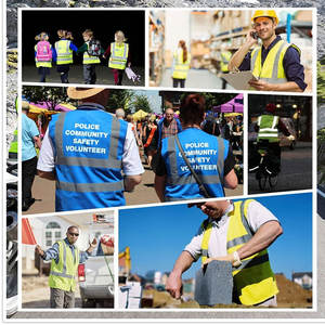 Chaleco de seguridad resistente con múltiples bolsillos de almacenamiento y color brillante para máxima seguridad en el lugar de trabajo Chaleco de seguridad de tela de malla - Product Image 6