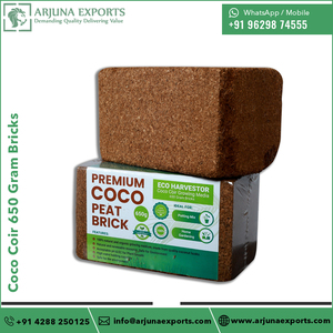 La mejor calidad 650 gramos de fibra de coco Bricks Buena Venta de turba natural para compradores de Nigeria - Product Image 5