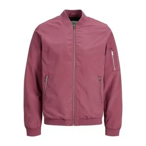 Blousons bombardiers à fermeture éclair de couleur noire vêtements imperméables pour hommes vestes pour hommes de High Street du Pakistan conception de Service OEM personnalisée - Product Image 1