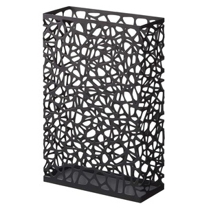 Support de rangement pour parapluies de style unique Couleur noire Design fantaisie Forme rectangulaire Compartiment décoratif pour parapluies - Product Image 2