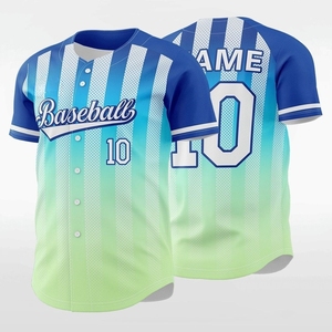 Custom Sublimated Team Baseball Jersey High Quality Baseball Jersey Men's Button <b>Down</b> Baseball Jersey - Product Image 5