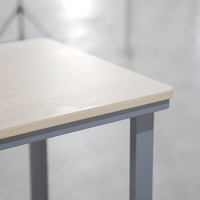 Bureau de travail moderne en métal - Montage facile, convertible, mobilier commercial durable