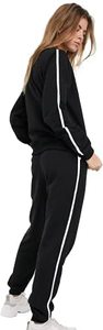 Diseño de logotipo personalizado OEM impreso bordado chándales para mujer negro XL Casual gimnasio ropa deportiva con media manga temporada de invierno - Product Image 5