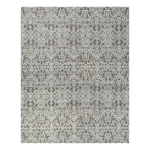 Erbe Hand Knotted <b>Wool</b> Rugs Beige <b>Brown</b> Medallion Rectangle Puzzle for Home Use-for Living Bedroom Entryway Hallway-Skwl-717 - Product Image 1