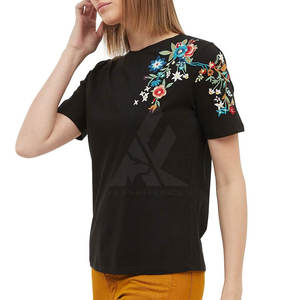 Camisetas Casuales para Mujer a Precio Razonable, Ecológicas, 100% Algodón, Transpirables, de Secado Rápido para Verano, la Mejor Calidad, Hechas en Pakistán - Product Image 3