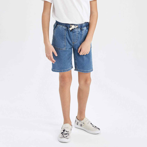 Shorts pour hommes, fermeture éclair, coupe ample, 100% coton, denim, pantalon baggy, cargo, shorts pour enfants, shorts de skate, jeans pour garçons - Product Image 3