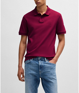 Camiseta Polo de Verano Personalizada al por Mayor, Camiseta Polo de Algodón Elástico Ajustada Roja de Alta Calidad con Marca Personalizada - Product Image 2