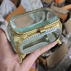Joyero de cristal decorativo biselado personalizado antiguo, forma rectangular para almacenamiento y decoración del hogar, nuevo precio al por mayor - Product Image 2