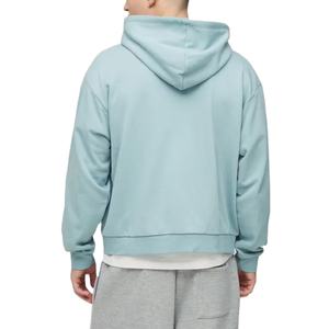 New Arrived 100% Cotton Men's Full <b>Zip</b> <b>Hoodie</b> with Embroidered Custom Logo Autumn Oversized Drop Shoulder Heavyweight Sweatshirt - Product Image 2