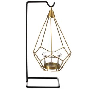 Portavelas geométrico de mesa para interiores y exteriores, soporte para velas de té, decoración para el hogar, hotel, oficina, bodas y fiestas. - Product Image 2