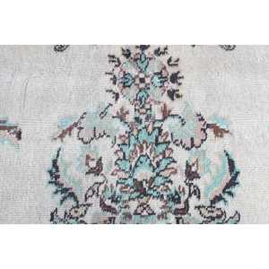 Alfombra de 6.4x10.4 pies, Alfombra Turca, Alfombra Vintage de Lana Azul con Diseño de Camuflaje - Product Image 5