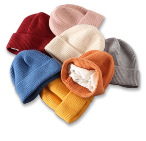 top Beanie Caps Pattern Unisex OEM Designed Winter Warm Solid Best Quality Custom Logo <b>Wool</b> Blend Breathable Waterproof - Product Image 1