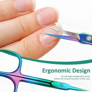 High Quality Stainless Steel Beauty <b>Scissors</b> Straight Curved Cuticle Manicure Eyebrow Trimming <b>Nail</b> <b>Scissors</b> Sharp - Product Image 6