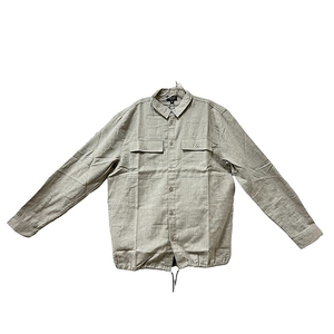 เสื้อเชิ้ตผ้าฝ้าย100% สีขาวล้วนสำหรับผู้ชายเสื้อเชิ้ตหรูหราทรงโอเวอร์ไซส์ออกแบบได้ตามที่ต้องการ - Product Image 1
