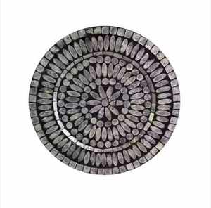 Plateau de service en os incrusté, vente en gros directe du fabricant, artisanat de haute qualité pour la décoration intérieure, meilleur design d'Inde - Product Image 2