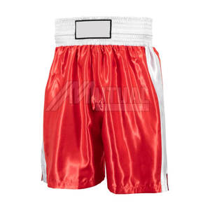 Short de boxe avec logo personnalisé de haute qualité Vente directe en usine Taille moyenne Modèle solide écologique pour les commandes en gros - Product Image 1