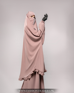 Robe modeste Jilbab à manches longues, simple et droite, avec coupe ample pour une pudeur et un confort complets - Product Image 5