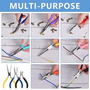 8Pcs Jewelry Making <b>Pliers</b> <b>Set</b> for Wire Cutting Wire Wrapping Straightening Shaping Crimping and Other DIY Crafts. - Product Image 6