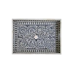 Plateau de service décoratif en os incrusté de qualité supérieure pour la décoration de table basse, le service et l'organisation, disponible au meilleur prix - Product Image 3