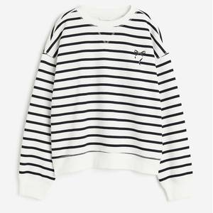 Automne Hiver Femme Sweats Nouveau Design Lâche Mode Pull avec Ras Du Cou Avant Cristal Badge et Logo Paillettes - Product Image 6