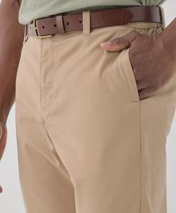 Pantalones de Sarga Suave de Corte Recto para Hombre de Alta Calidad, Cintura Plana con Ribete - Product Image 3