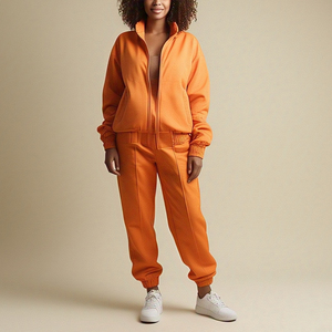 Oversize Hoodie Sweatpants Set Women <b>Jogging</b> Fitness Wear Tracksuit <b>Ladies</b> Mid-Weight Fleece Track <b>Suits</b> Women's - Product Image 2
