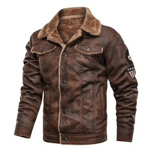 Veste en cuir d'origine pour hommes de qualité supérieure OEM en couleurs de mouton tailles personnalisées vente en gros ODM confortable pour un usage quotidien - Product Image 4