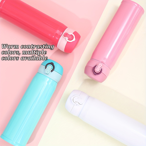 CL 500ml Stainless Steel Vacuum <b>Flask</b> Pop Up Lid Bounce Thermos <b>Bottle</b> for Travel Outdoor Car Fitness - Product Image 3