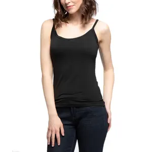 Camisole en dentelle de coton pour femmes, sans manches, bretelles souples, extensible, respirante, séchage rapide, confortable, décontractée, à porter tous les jours, sous-vêtement, débardeur - Product Image 1