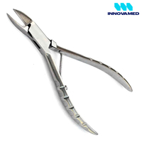 Pince à ongles professionnelle de qualité supérieure, durable, de luxe, à long manche, en acier inoxydable, à large ouverture, avec logo personnalisé, pour ongles des doigts et des orteils