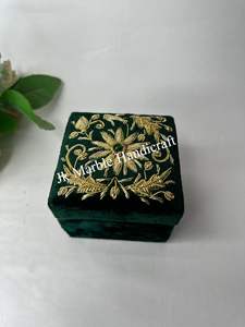 Perfect Pattern Beautiful Shanell And Silk Fabric Jewelry <b>Storage</b> Solution <b>Box</b> Handmade Wholesale Best Price - Product Image 2