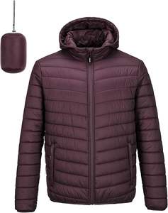 Veste d'hiver légère compressible pour hommes Veste d'hiver matelassée à capuche Veste d'hiver matelassée à capuche isolée pour hommes - Product Image 6