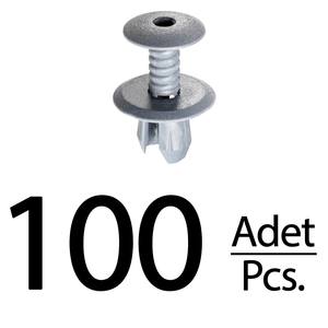 Clips de Tapicería Gris Oscuro para VW Beetle, Bora, Caddy, Polo, Jetta, Passat, T4, T5, T6 - 100 Piezas - Product Image 1