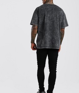 เสื้อยืดผ้าฝ้าย100% 250GSM ขนาดใหญ่พิเศษเสื้อยืดซักกรดเสื้อยืดออกแบบได้ตามต้องการ - Product Image 3