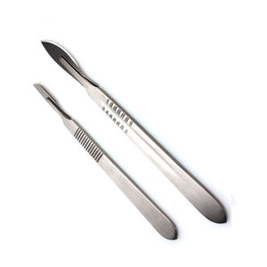 Mango de bisturí de hoja, mango de cuchillo quirúrgico de hoja ajustable, mango de bisturí quirúrgico de acero inoxidable, OEM personalizado 2025 - Product Image 2