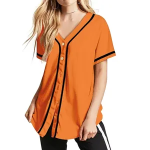 도매 저렴한 빈 일반 야구 유니폼 주문 제작 통기성 야구 저지 여성용 야구 셔츠 판매 SAPPARELS