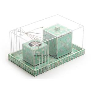 เครื่องเผาธูปหอมไข่มุกพร้อมฝาครอบอะคริลิคของใช้ในบ้านและโรงแรม - Product Image 1