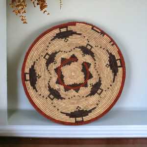 Cesta tejida de bambú de estilo nórdico, césped marino creativo, construcción de naturaleza muerta, tema, decoraciones para la habitación del hogar, planta de arte colgante de pared - Product Image 6