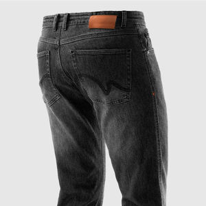 Pantalons en jean de moto à coupe régulière, nouveau style, vente chaude, vente directe d'usine, pantalons en jean de moto à taille élastique tendance - Product Image 4