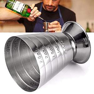 Divris Jigger doseur multi-niveaux en acier inoxydable, capacité 75 ml - Product Image 3