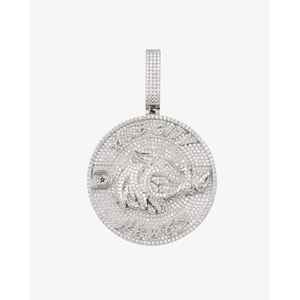 จี้วงกลมโมอิสซาไนต์ทองคำ 14K รุ่น Custom HUB CITY ดีไซน์โดดเด่นพร้อมสัมผัสแห่งความหรูหรา - Product Image 4