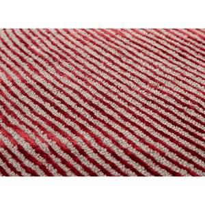 พรมขนสัตว์และใยวิสโคสสีเบจและสีน้ำตาล ทอมือลายทาง 3 มิติ สำหรับตกแต่งบ้าน รุ่น Tnq-1203 - Product Image 3