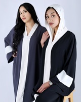 Robe Abaya Musulmane d'Été Modeste à Manches Longues Respirante Vêtements Islamiques pour Femmes Conception Personnalisée Logo Service OEM Vente en Gros
